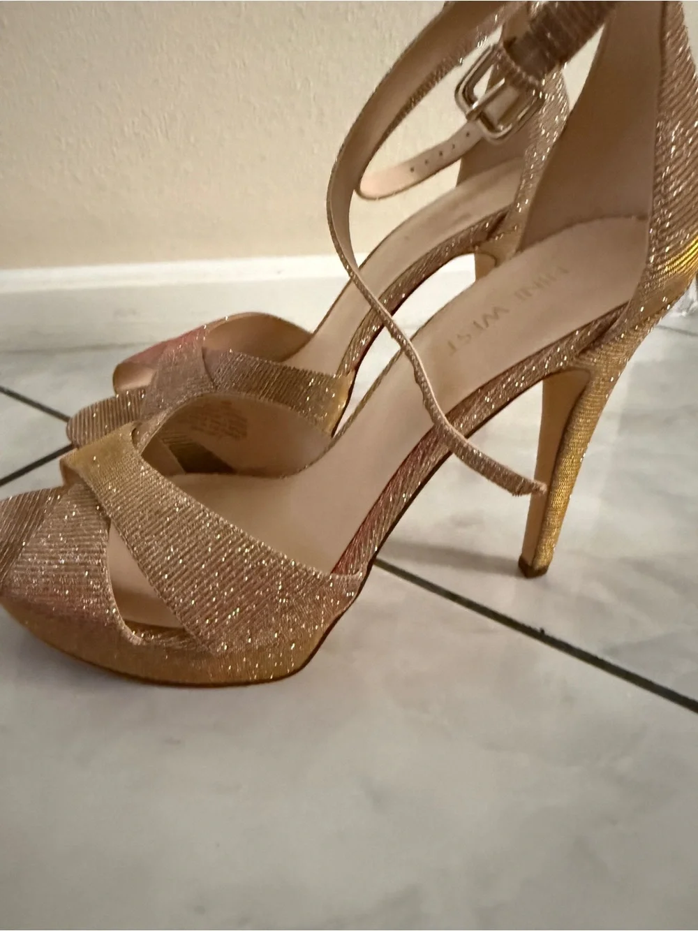 Nine West  Rose Gold / Iridescent Heels- Size 9